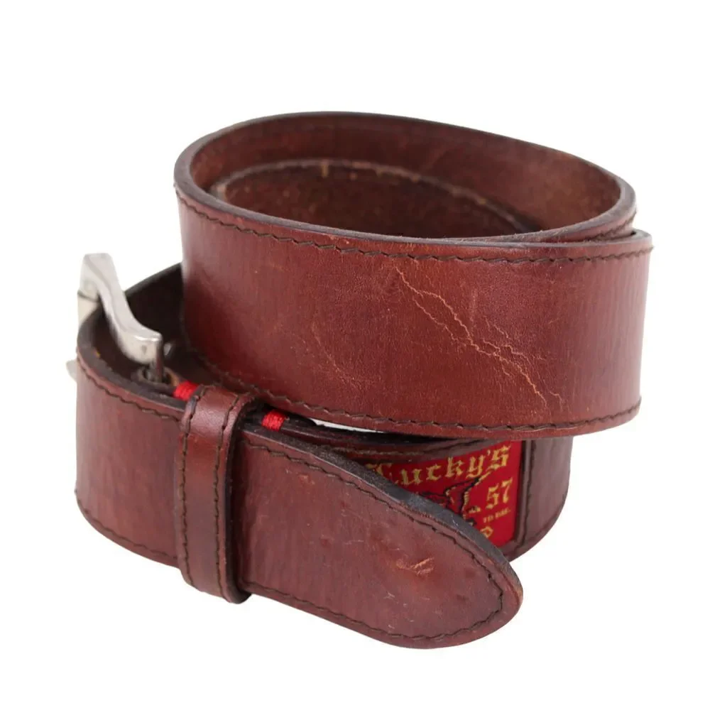 Lucky Brand TAN BROWN GENUINE LEATHER 1.5